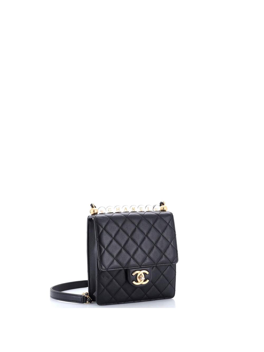 Chanel Chic Pearls Flap Bag Quilted #240080C31B - Picture 2 of 8
